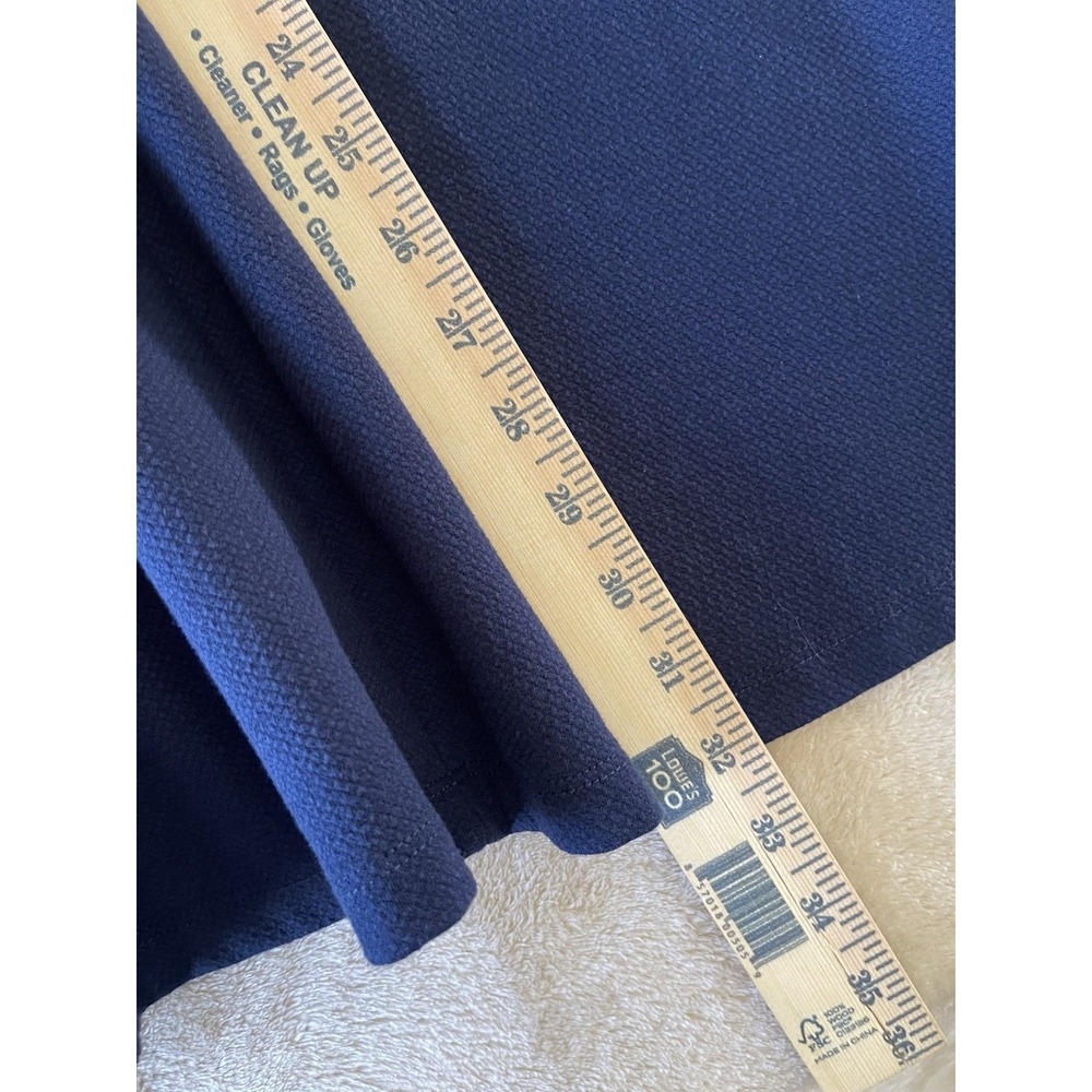 Cyrillus Paris Girls Navy Fit & Flare Dress Size 12 Peter Pan Collar Preppy - Picture 3 of 13